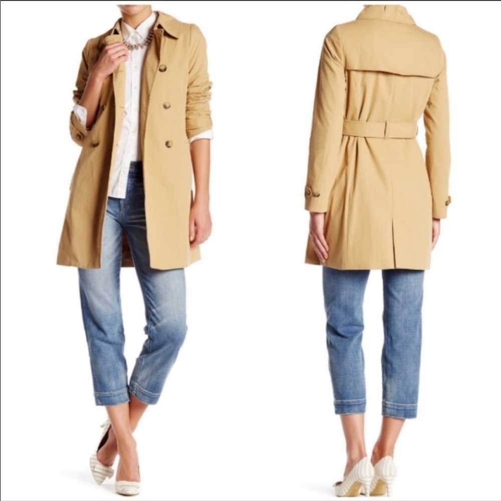 J. CREW Factory Petite Belted Jacket Trench Coat 0